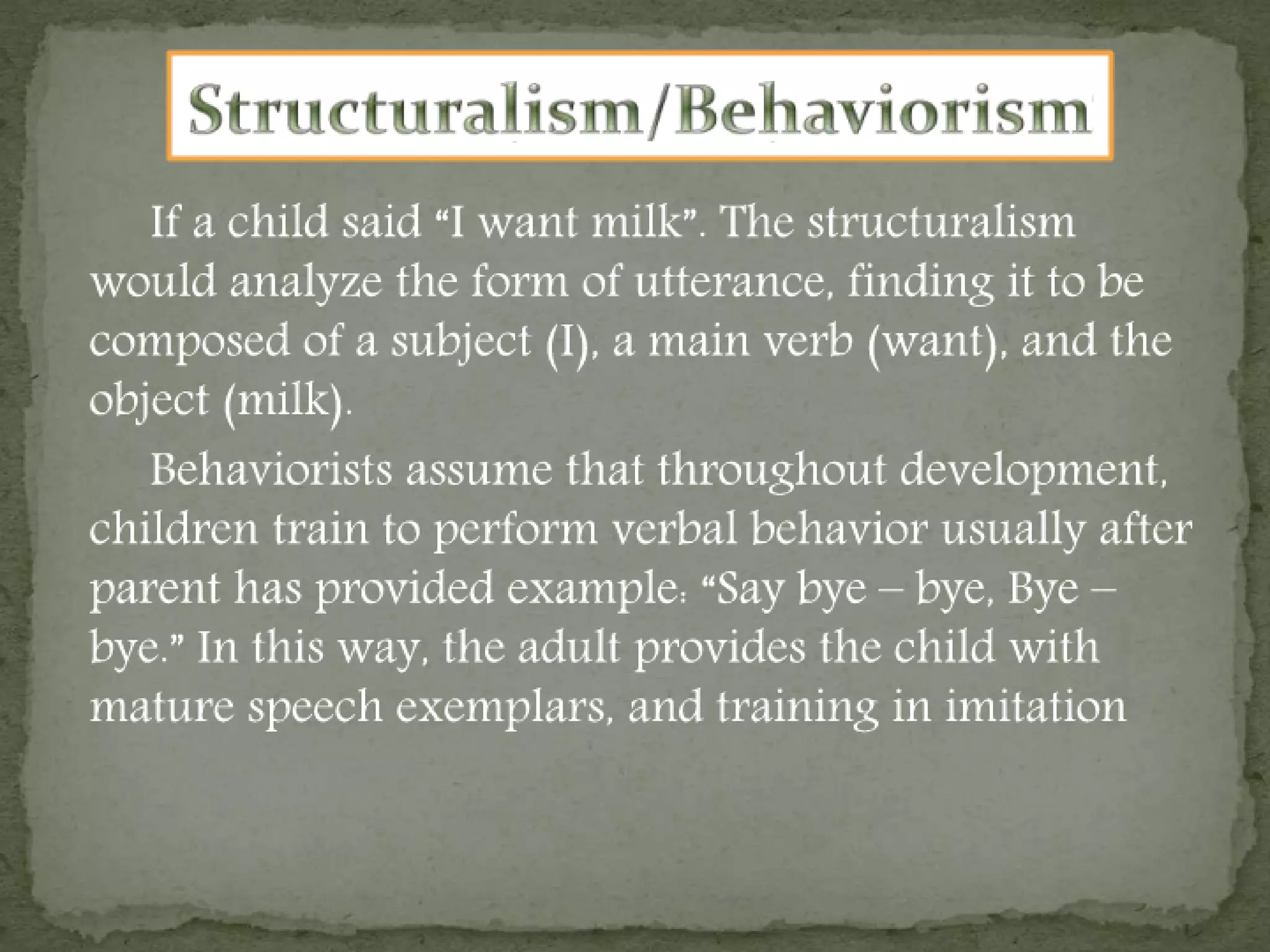 Language, learning, and teaching