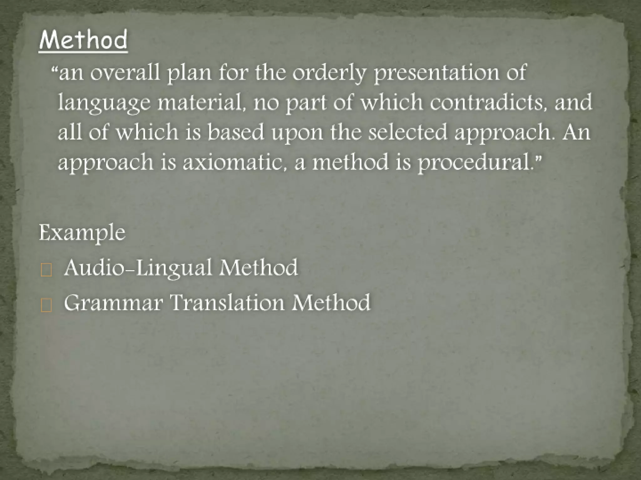 Language, learning, and teaching