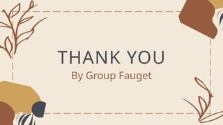 THANK YOU
By Group Fauget
 