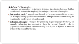 Language learning startegies | PPT