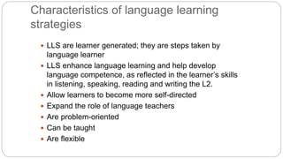 Language learning startegies | PPTX
