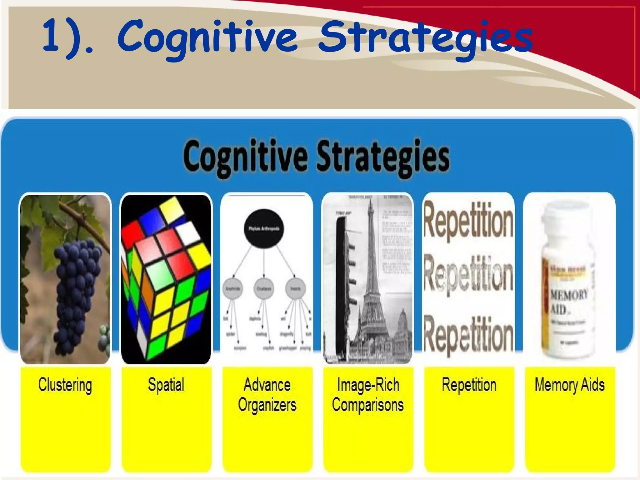1). Cognitive Strategies 
 