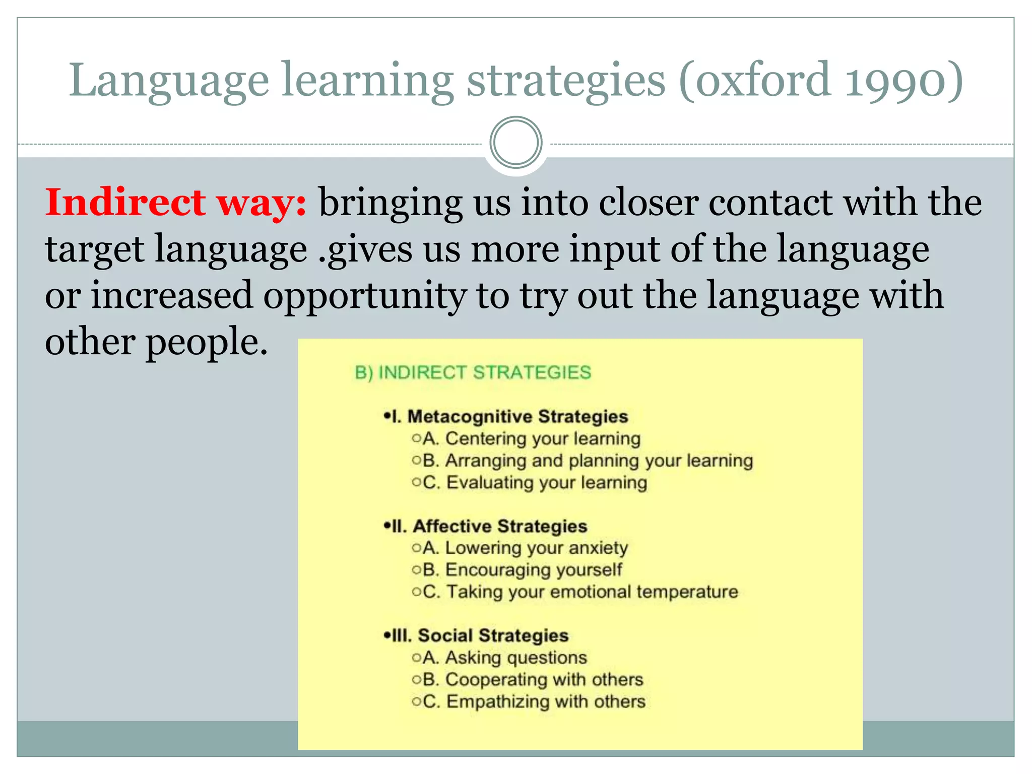 Language learning strategies | PPTX