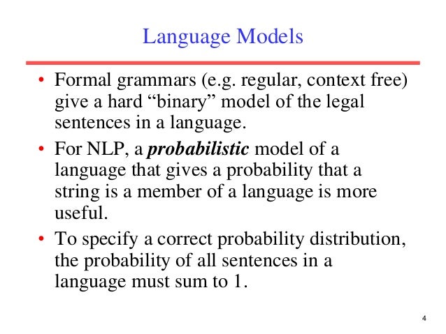 Language models