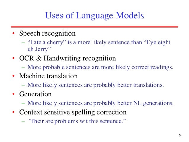 Language models