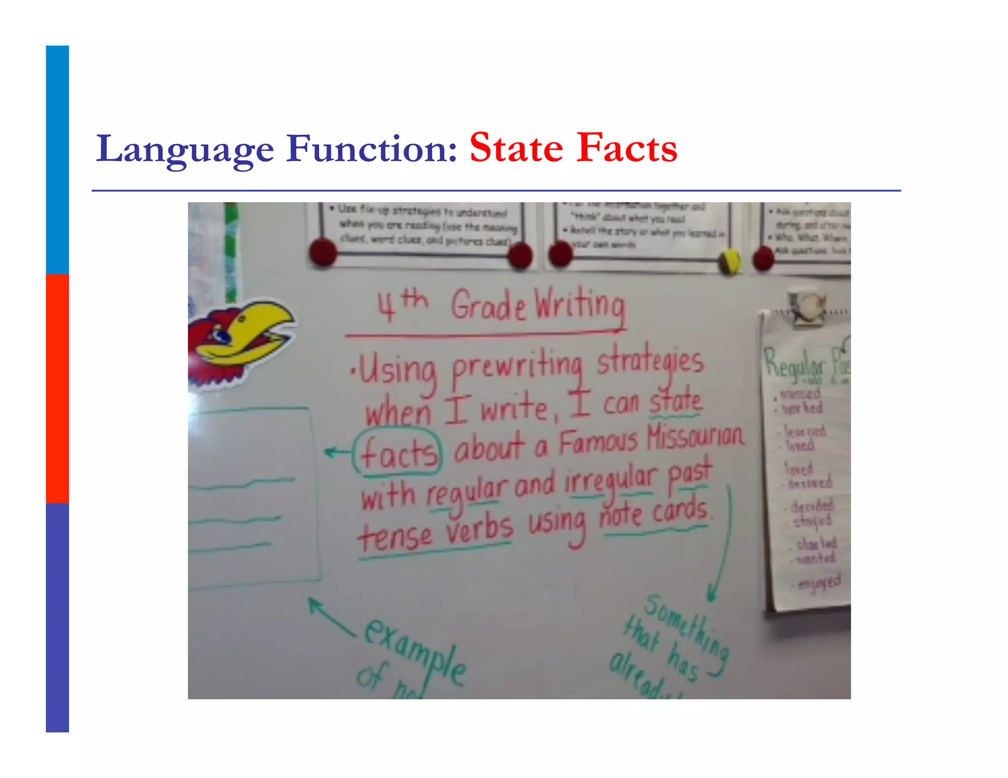 Language Function: State Facts
 