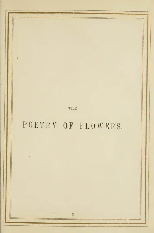 The Language and Poetry of Flowers
