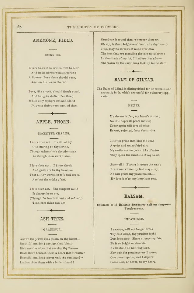 The Language and Poetry of Flowers