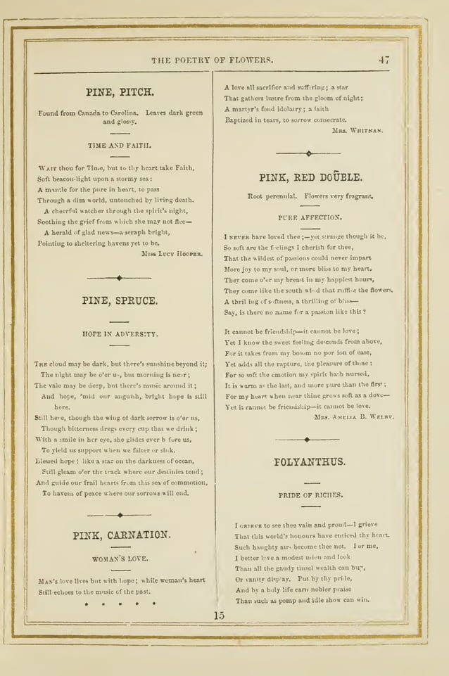 The Language and Poetry of Flowers