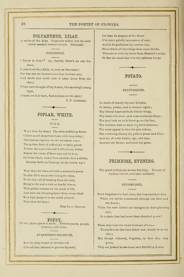 The Language and Poetry of Flowers