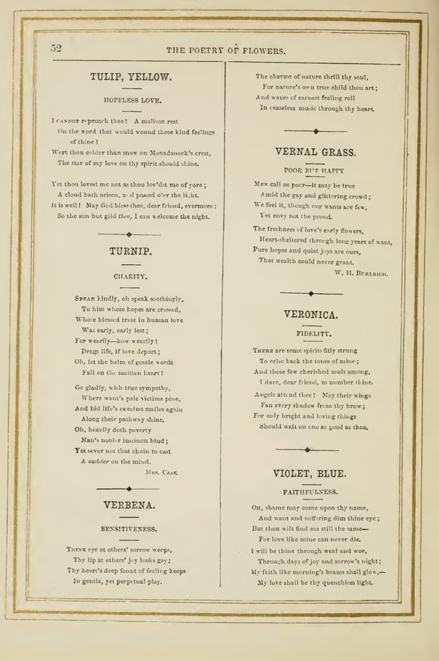 The Language and Poetry of Flowers