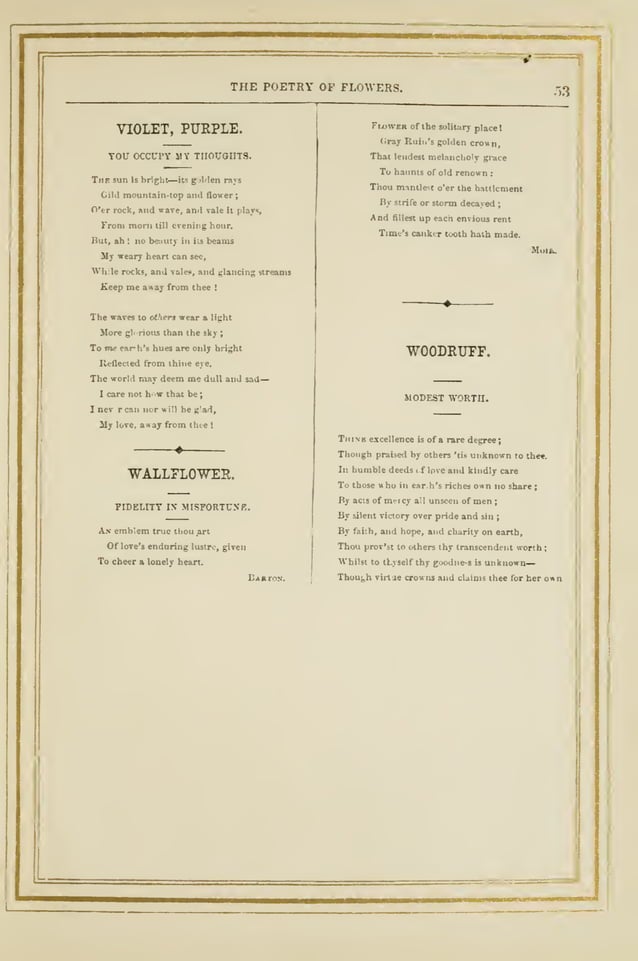The Language and Poetry of Flowers