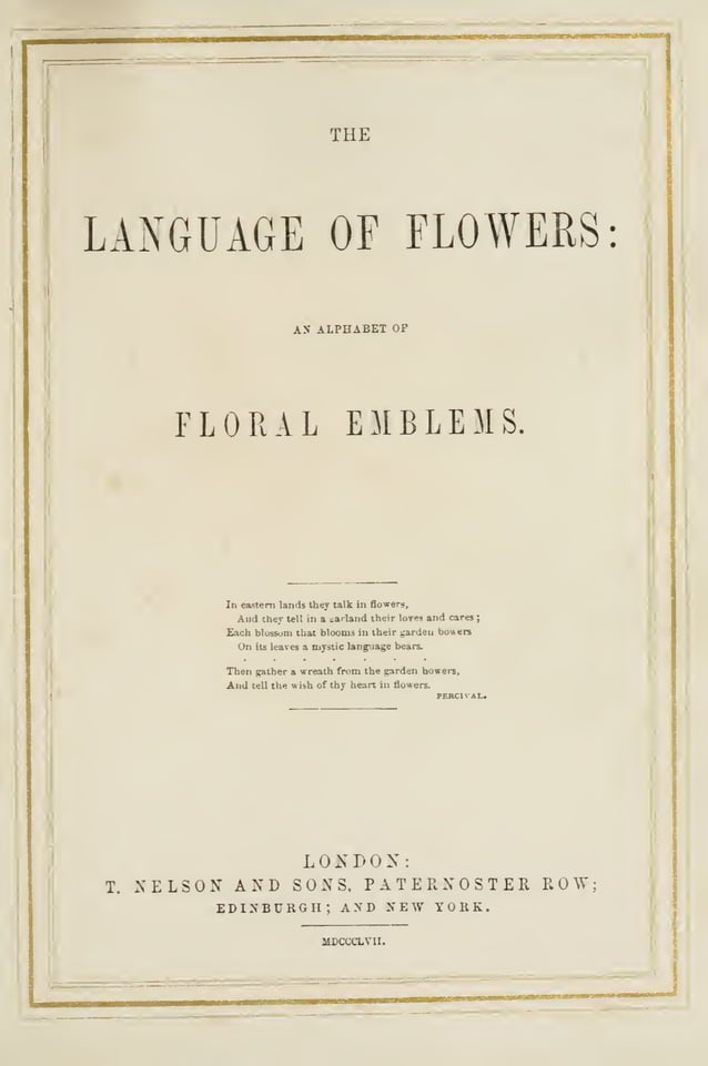 The Language and Poetry of Flowers