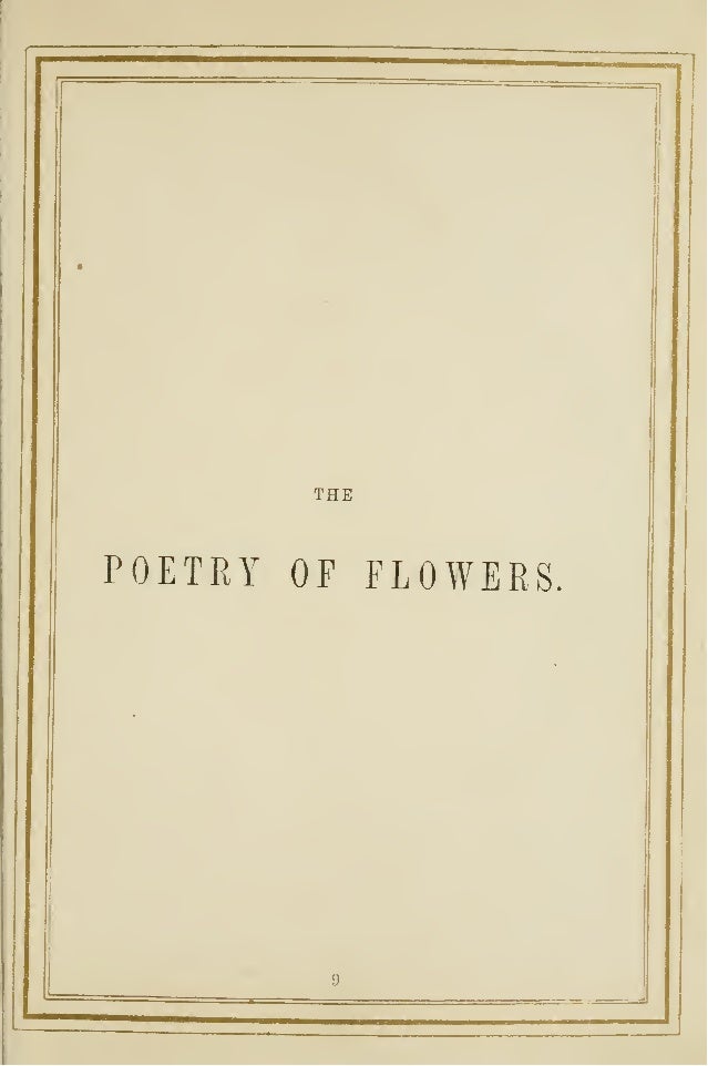 The Language and Poetry of Flowers