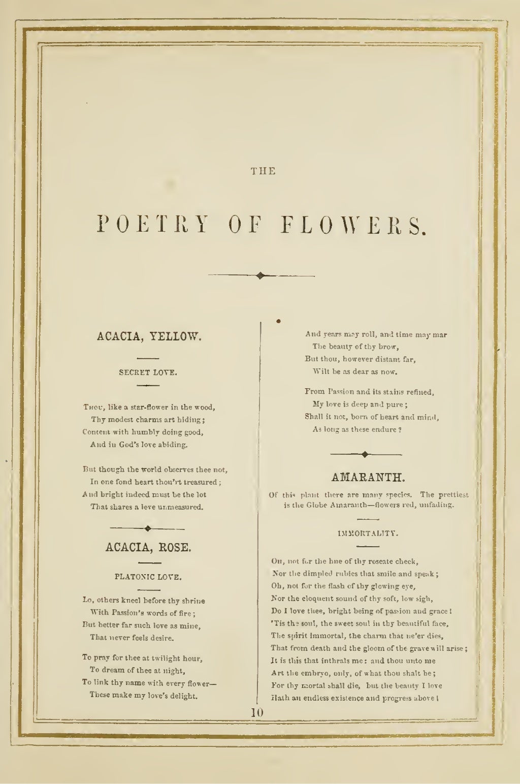 The Language and Poetry of Flowers