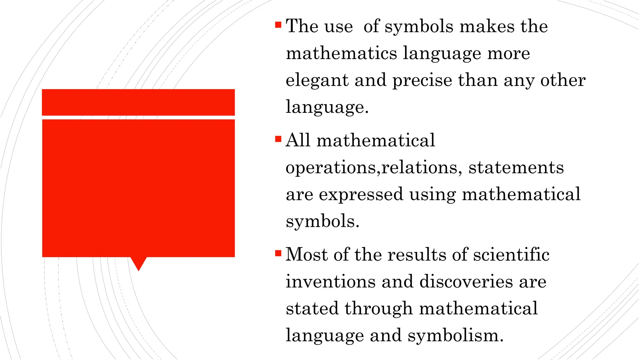 language of mathematics- nature and meaning pptx | PPTX
