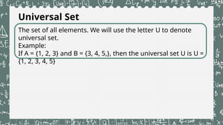 Language of Sets (mathematics in the modern world) Lesson 2.pptx