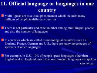 Language Include Language or languages ? | PPT