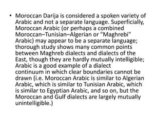 Language policy and language planning in morocco | PPTX