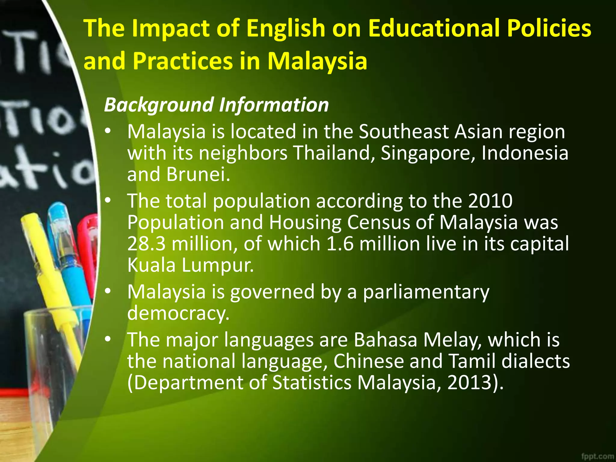 Language policy in malaysia | PPTX