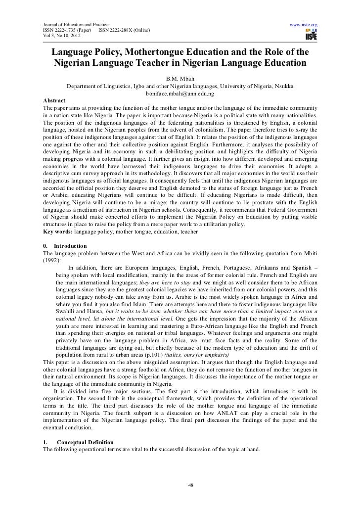 Writing papers online nigerian