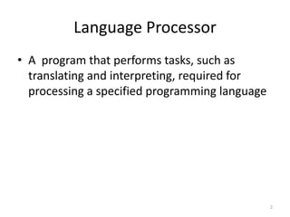 Language processor | PPT