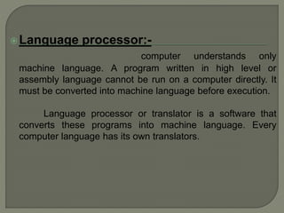 Language processor | PPT