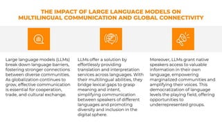 Language Redefined: The Future with Large Language Models | PPT