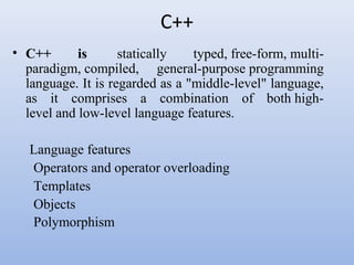 Languages | PPT