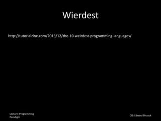 Programming Languages | PPT