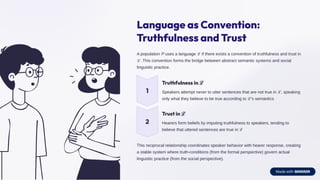 Bridging Formal Semantics and Social Conventions in Language: A Review ...