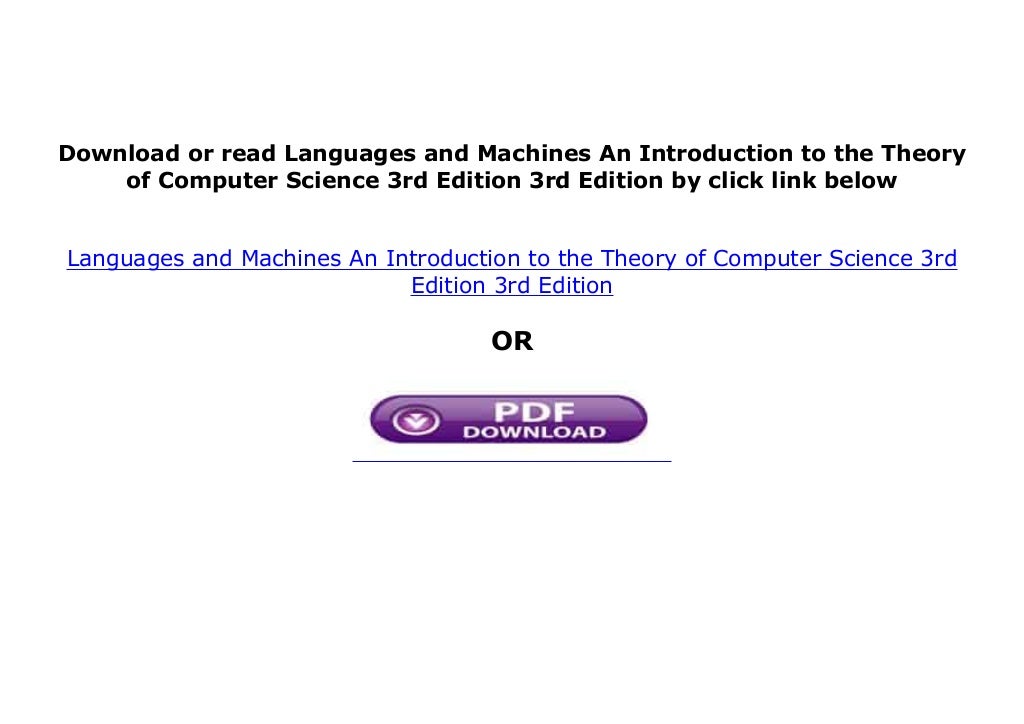 [download]_p.d.f$@@ Languages and Machines An Introduction to the The…