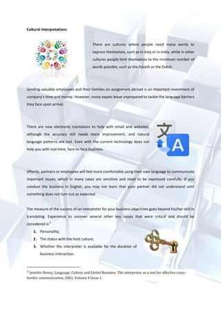Languages in business | PDF