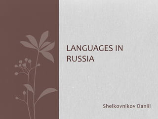 Shelkovnikov Daniil
LANGUAGES IN
RUSSIA
 