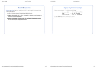 Language Specification in Programming Languages | PPT