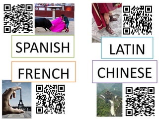 SPANISH    LATIN
FRENCH    CHINESE
 