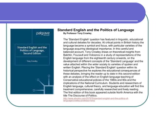 Language standardization: How and why | PPSX