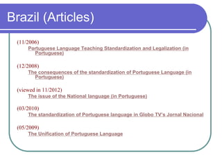 Language standardization: How and why | PPSX