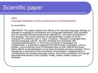 Language standardization | PPTX