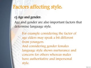 Language & style | PPTX