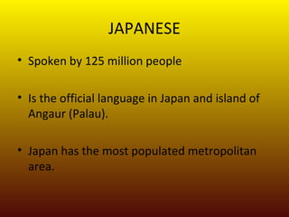 Languages in the world, by Julio Jose Lopez Vega | PPS