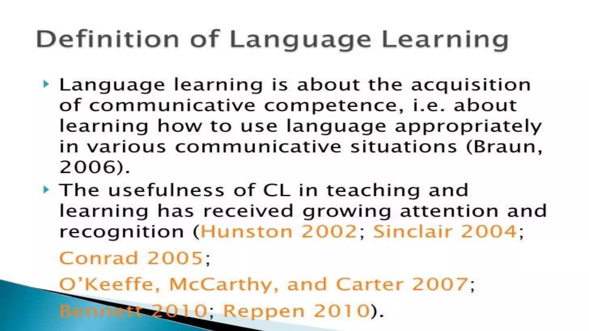 Language Teaching & Learning