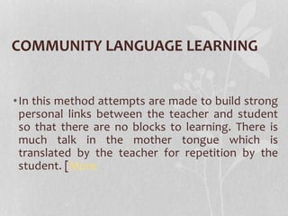 Language teaching methodologies | PPTX