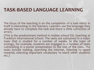 Language teaching methodologies | PPTX
