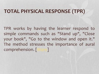 Language teaching methodologies | PPTX