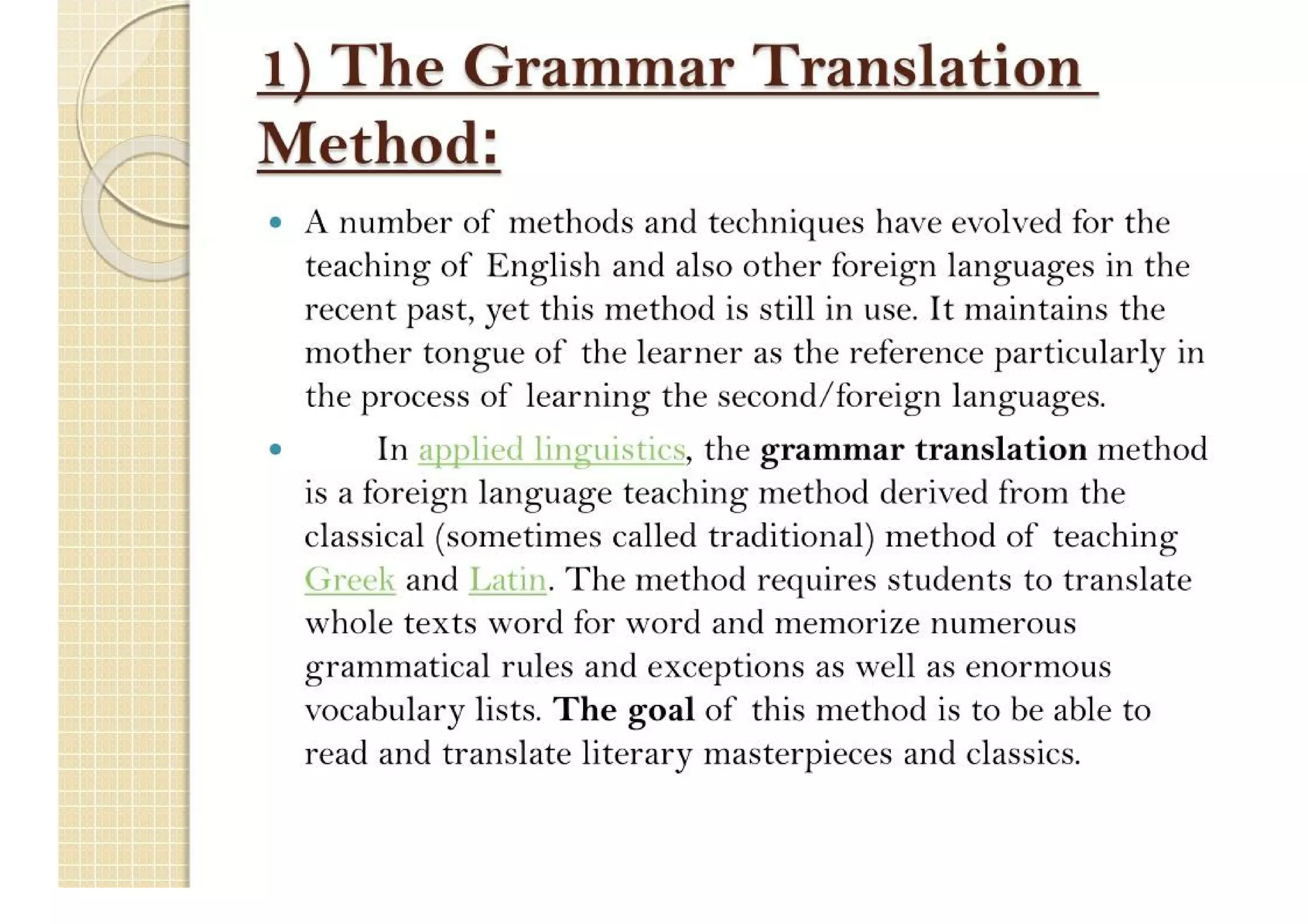 Language Teaching Methods