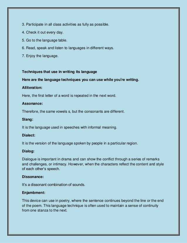 Language Technique pdf