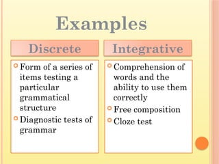 Language Testing - Approaches and Techniques.pptx