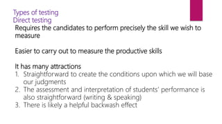 Indirect Testing Examples languagetestingpresentationintroducinglangauageandassessment ...