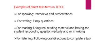  introducing language testing  and assessment